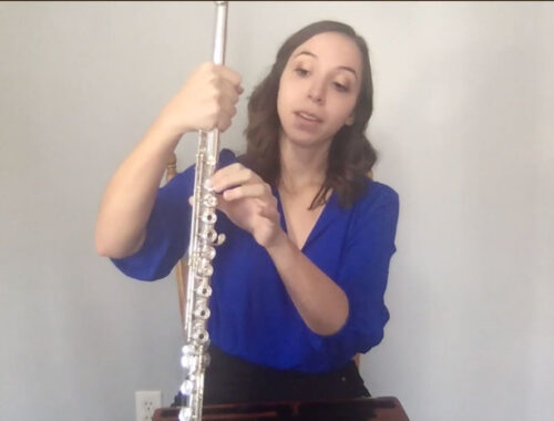 Flutist Rebecca Tutunick Talks About How to Assemble and Hold the Flute