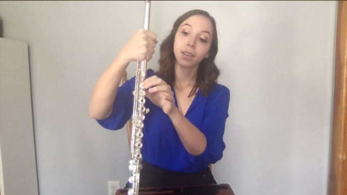Flutist Rebecca Tutunick Talks About How to Assemble and Hold the Flute