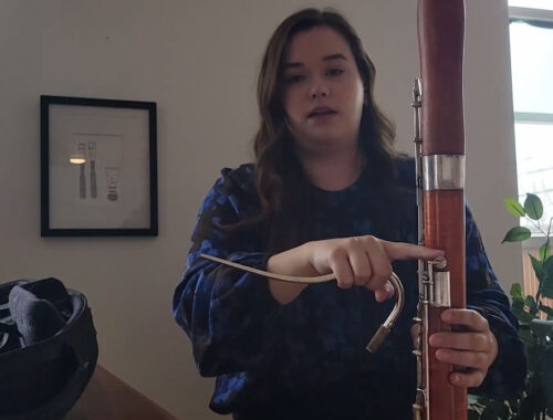 Bassoonist Cheryl Fries Talks About How to Set Up the Bassoon